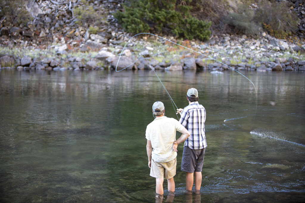 buddies fishing together