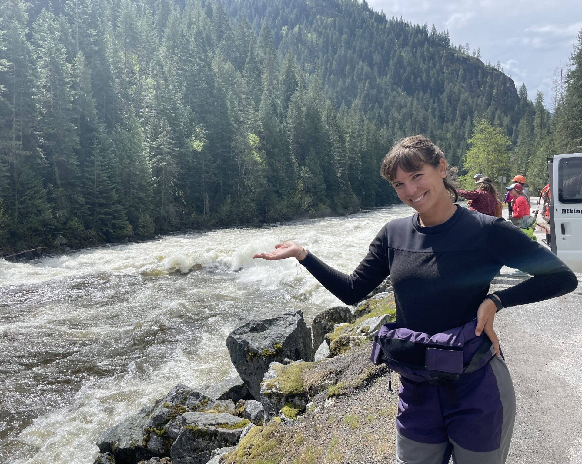 showing off the rapids of the lochsa river