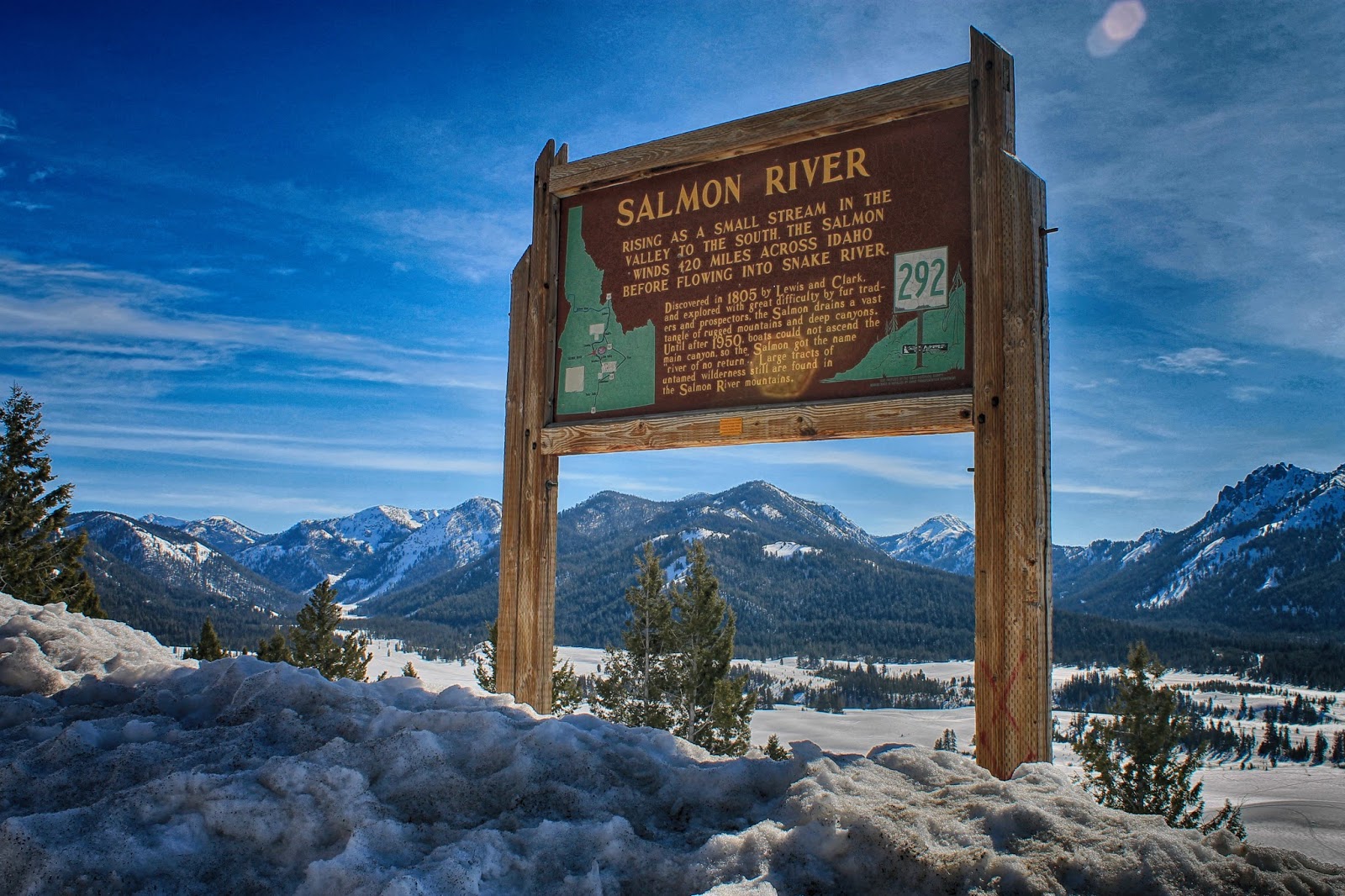 Find the headwaters of the Salmon River. 