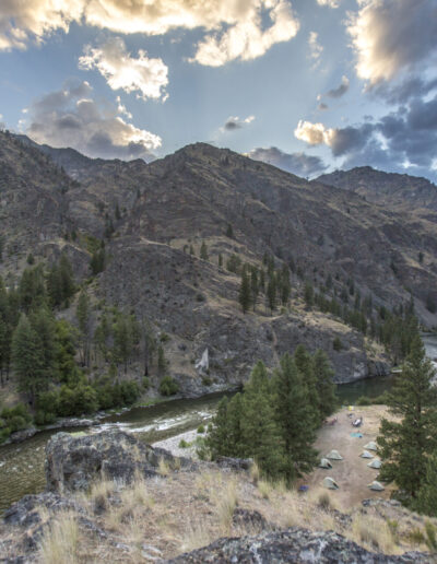 a view of camp from above